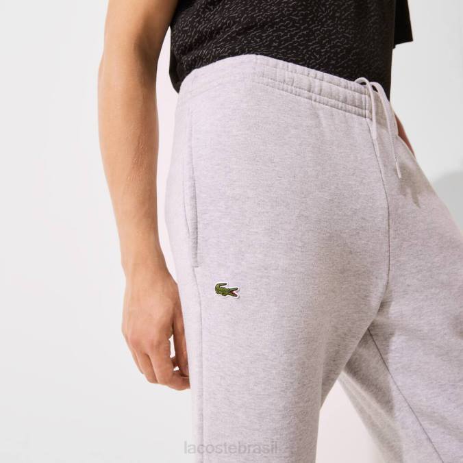 Lacoste homens calça esportiva de algodão para tênis chino cinza P2PX1204 roupas