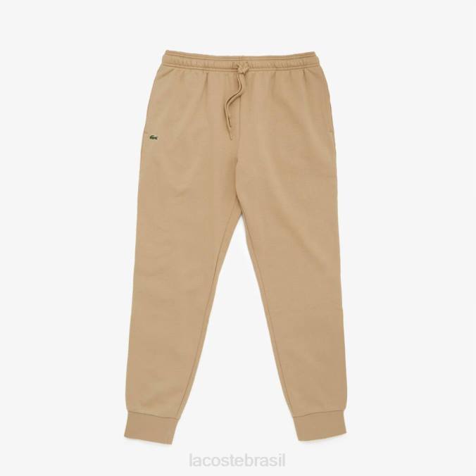 Lacoste homens calça esportiva de tênis de lã bege P2PX1202 roupas