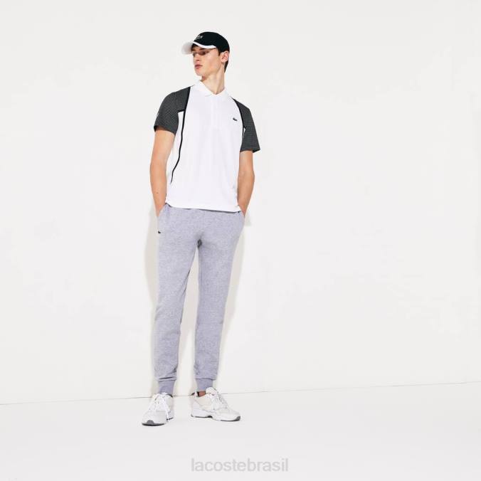 Lacoste homens calça esportiva de tênis de lã chino cinza P2PX964 roupas