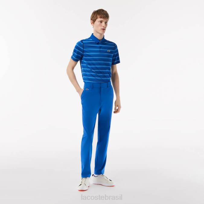 Lacoste homens calças esportivas elásticas para golfe azul P2PX423 roupas