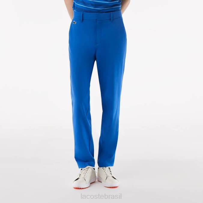 Lacoste homens calças esportivas elásticas para golfe azul P2PX423 roupas