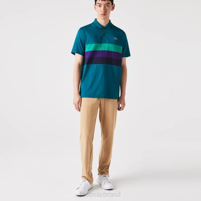 Lacoste homens calças esportivas elásticas para golfe bege P2PX424 roupas