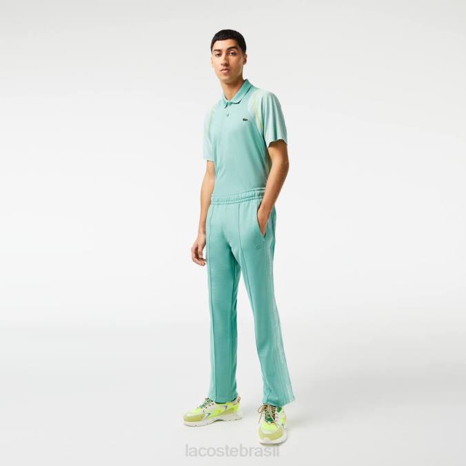 Lacoste homens calça de treino em piquê regular fit verde P2PX337 roupas