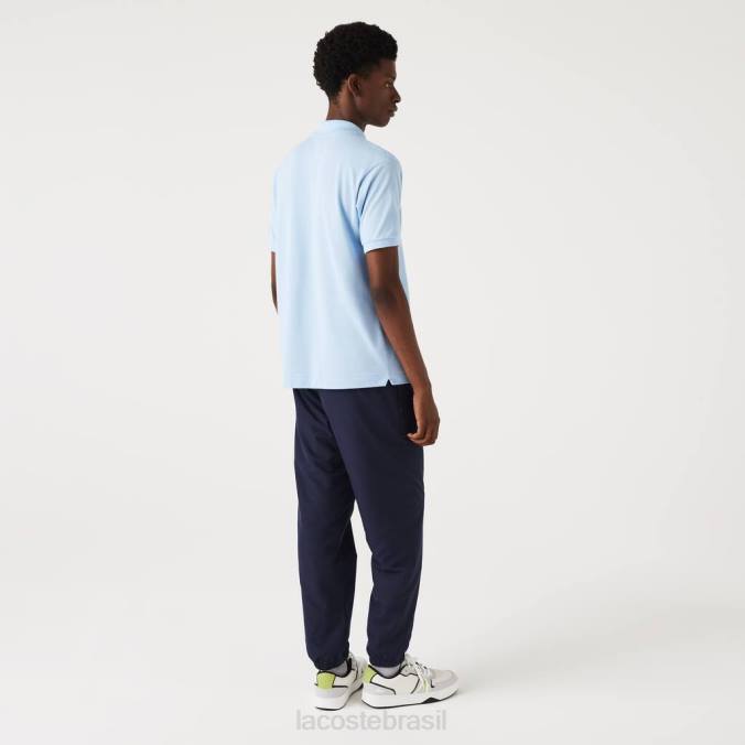 Lacoste homens calça de treino regular fit repelente à água azul-marinho P2PX332 roupas