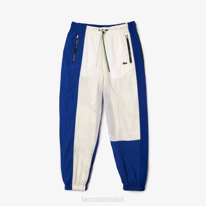 Lacoste homens calça esportiva light colorblock ao vivo branco/azul/verde P2PX1150 roupas