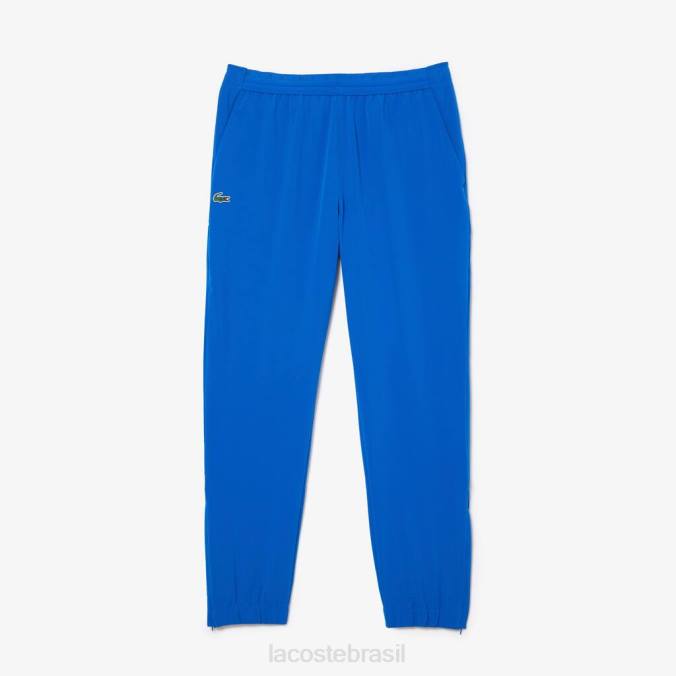 Lacoste homens calça esportiva x novak djokovic azul P2PX1033 roupas