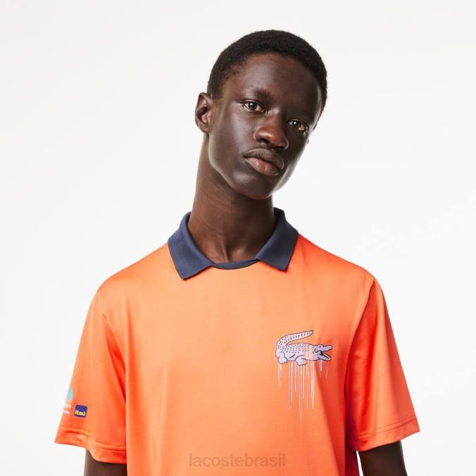Lacoste homens polo esporte miami edição aberta laranja P2PX244 roupas