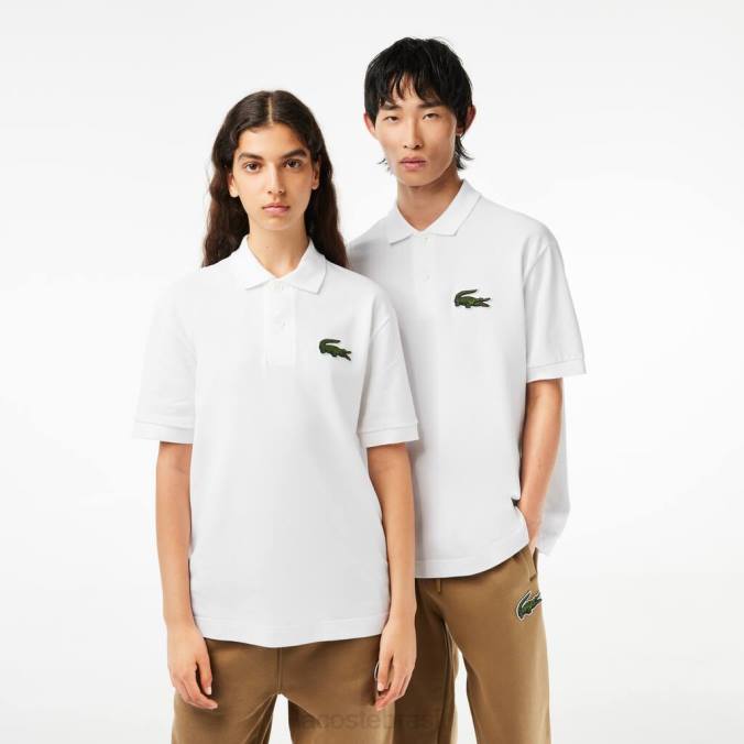 Lacoste homens polo folgado original l.12.12 branco P2PX231 roupas