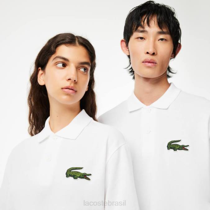 Lacoste homens polo folgado original l.12.12 branco P2PX231 roupas