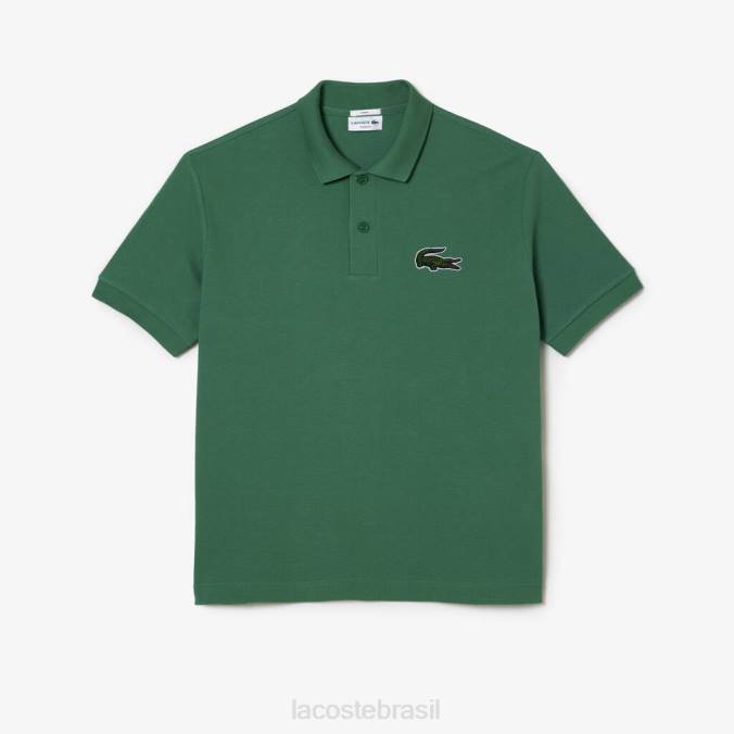 Lacoste homens polo folgado original l.12.12 verde cáqui P2PX229 roupas