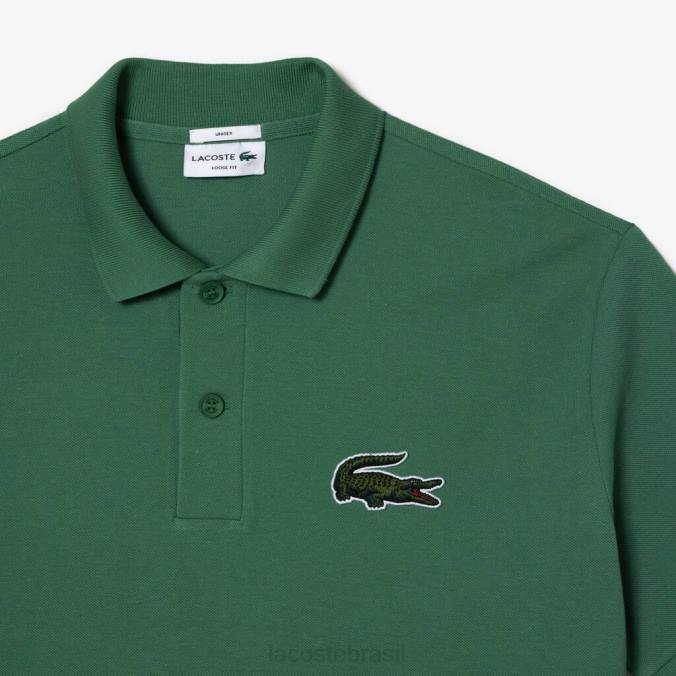 Lacoste homens polo folgado original l.12.12 verde cáqui P2PX229 roupas