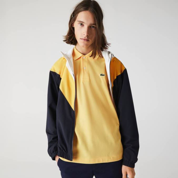 Lacoste homens polo original l.12.12 amarelo P2PX870 roupas