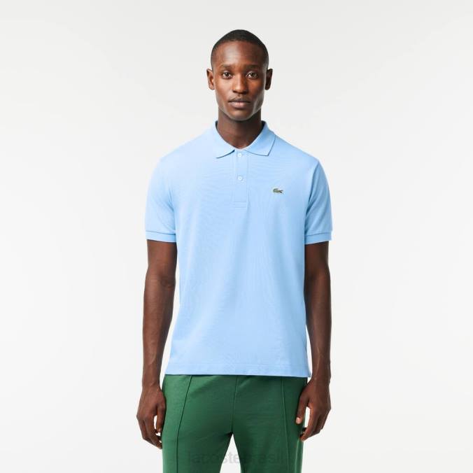 Lacoste homens polo original l.12.12 azul P2PX728 roupas