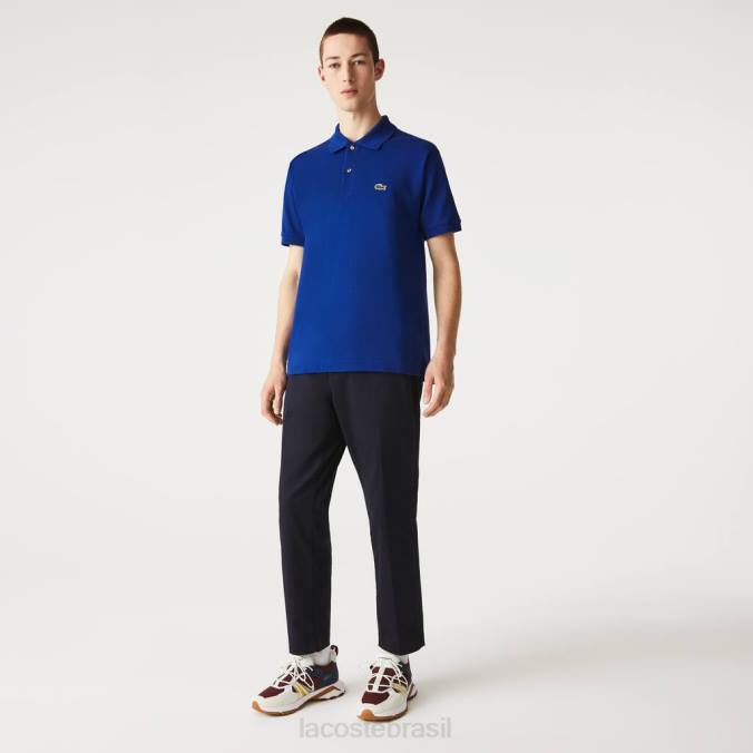 Lacoste homens polo original l.12.12 azul P2PX875 roupas