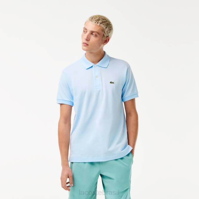 Lacoste homens polo original l.12.12 azul claro P2PX61 roupas