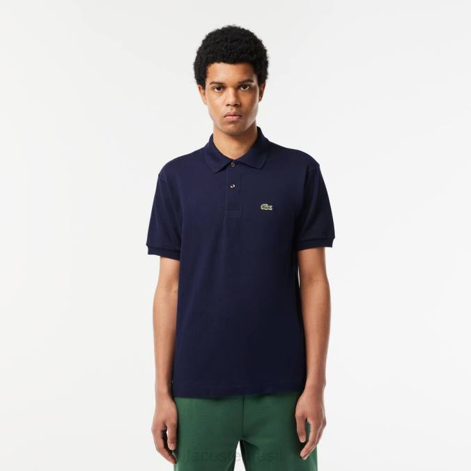 Lacoste homens polo original l.12.12 azul-marinho P2PX60 roupas