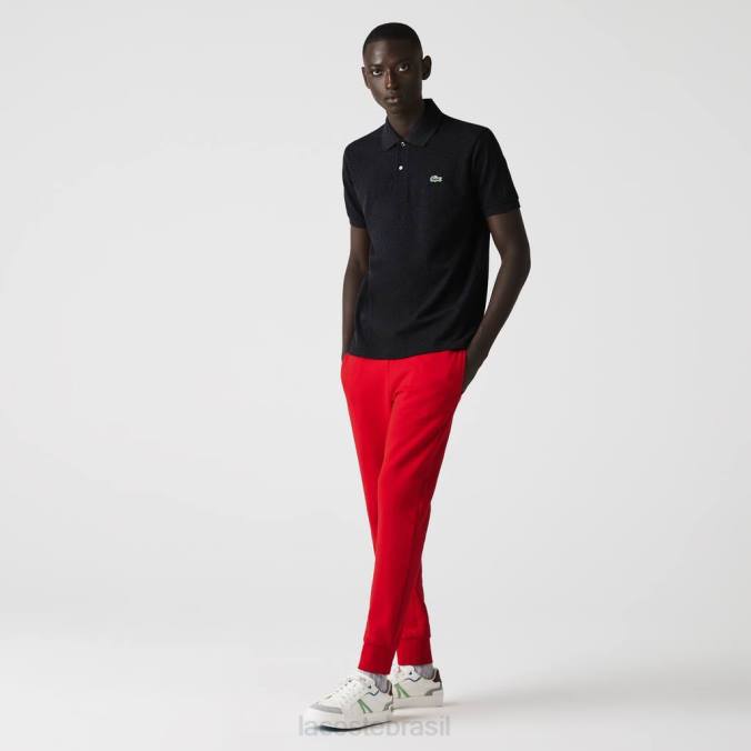 Lacoste homens polo original l.12.12 mesclado cinza P2PX129 roupas