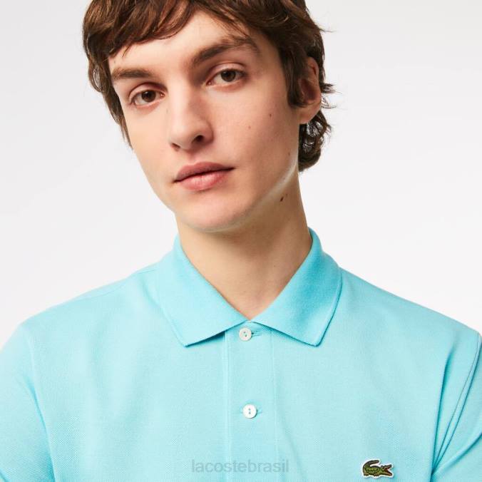 Lacoste homens polo original l.12.12 turquesa P2PX155 roupas