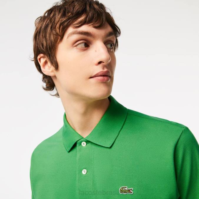 Lacoste homens polo original l.12.12 verde P2PX156 roupas