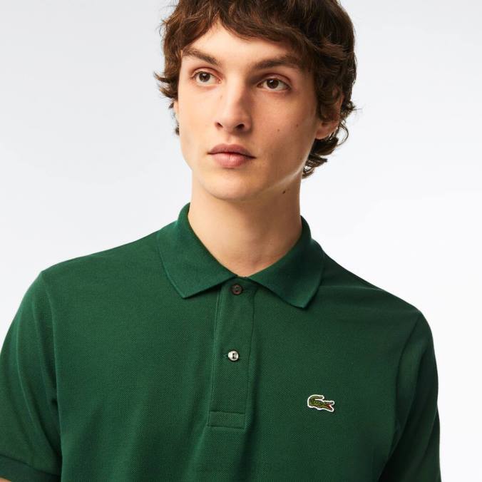 Lacoste homens polo original l.12.12 verde P2PX601 roupas