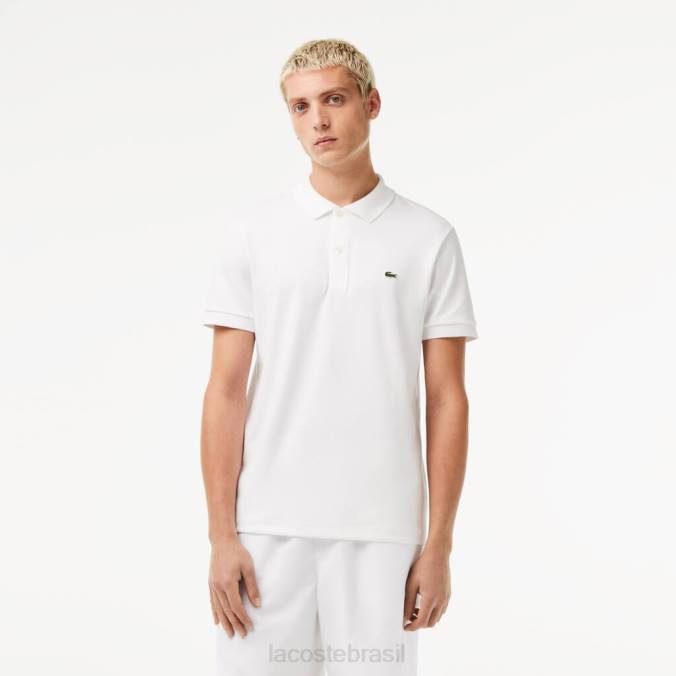 Lacoste homens polo regular fit algodão pima branco P2PX802 roupas