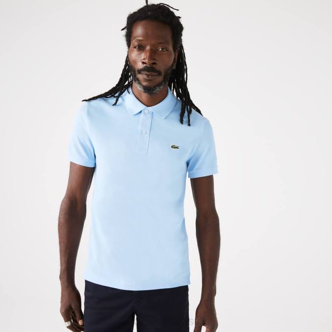 Lacoste homens polo slim fit original l.12.12 azul P2PX751 roupas
