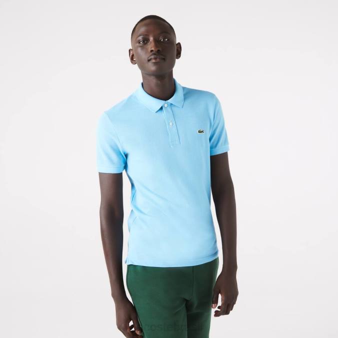Lacoste homens polo slim fit original l.12.12 azul P2PX934 roupas