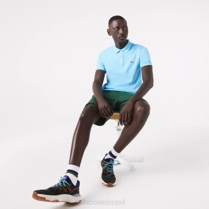 Lacoste homens polo slim fit original l.12.12 azul P2PX934 roupas
