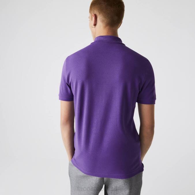 Lacoste homens polo slim fit original l.12.12 roxo P2PX789 roupas