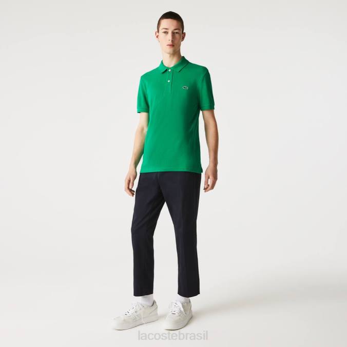 Lacoste homens polo slim fit original l.12.12 verde P2PX940 roupas
