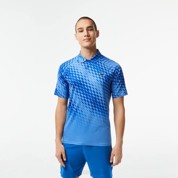 Lacoste homens tênis x novak djokovic jogador versão polo azul P2PX43 roupas