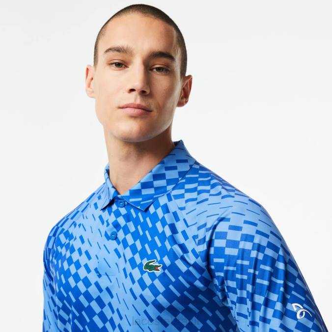Lacoste homens tênis x novak djokovic jogador versão polo azul P2PX43 roupas