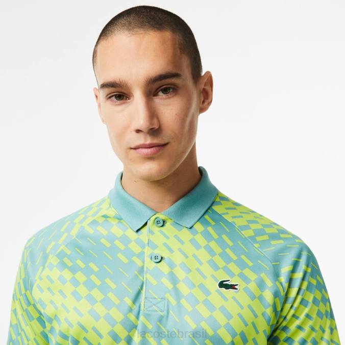 Lacoste homens tênis x novak djokovic versão fã polo hortelã P2PX111 roupas