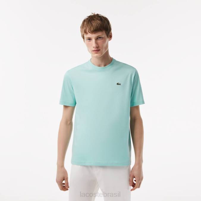 Lacoste homens camiseta esportiva respirável hortelã P2PX82 roupas
