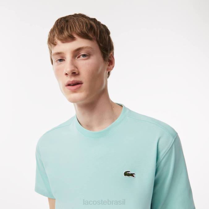 Lacoste homens camiseta esportiva respirável hortelã P2PX82 roupas