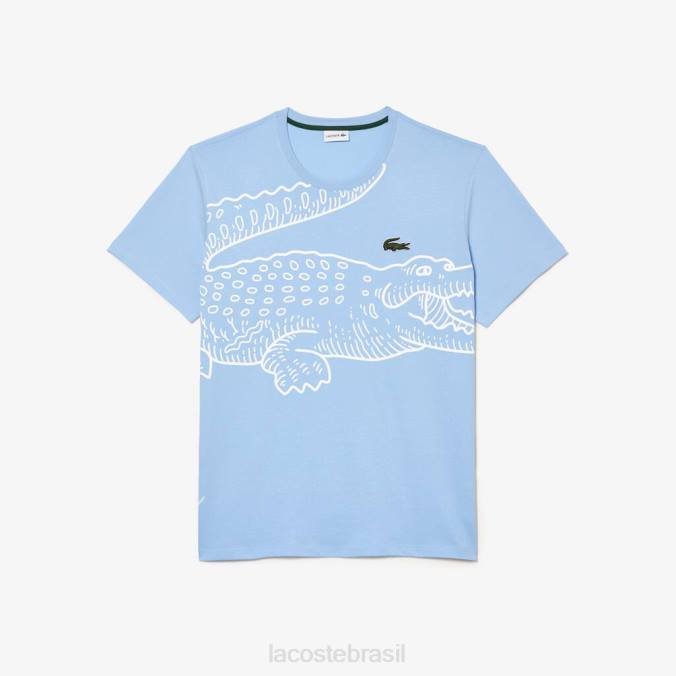 Lacoste homens camiseta jersey folgada - plus size - grande azul P2PX228 roupas