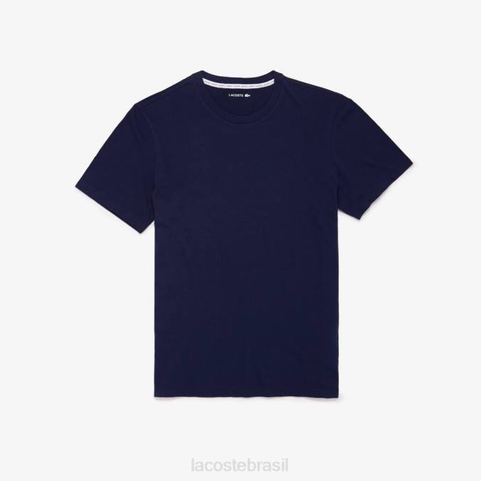 Lacoste homens camiseta lounge manga curta azul-marinho P2PX1384 roupas