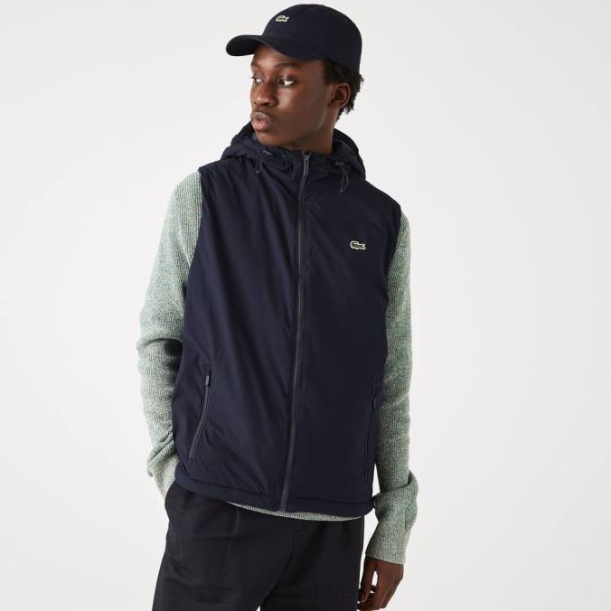 Lacoste homens Trincheira de verificação 3 em 1 tradicional bege/branco P2PX1290 roupas