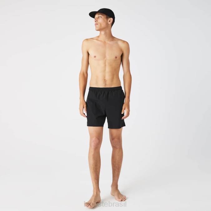Lacoste homens calção de banho leve preto P2PX1681 roupas