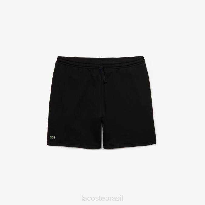 Lacoste homens short esportivo extra grande de lã preto P2PX1522 roupas