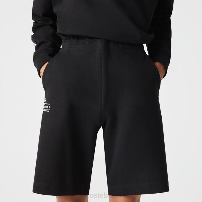 Lacoste homens shorts com estampa refletiva preto P2PX1354 roupas