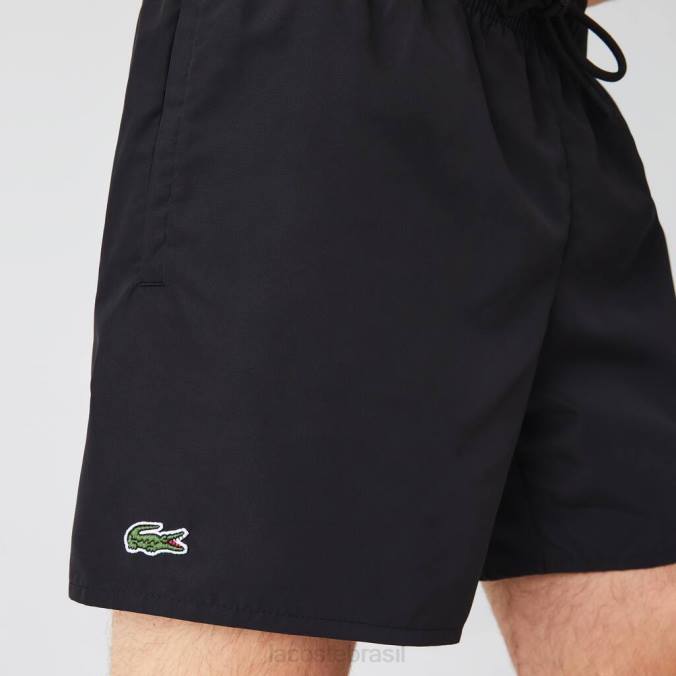 Lacoste homens shorts de banho leves de secagem rápida preto/azul marinho P2PX535 roupas