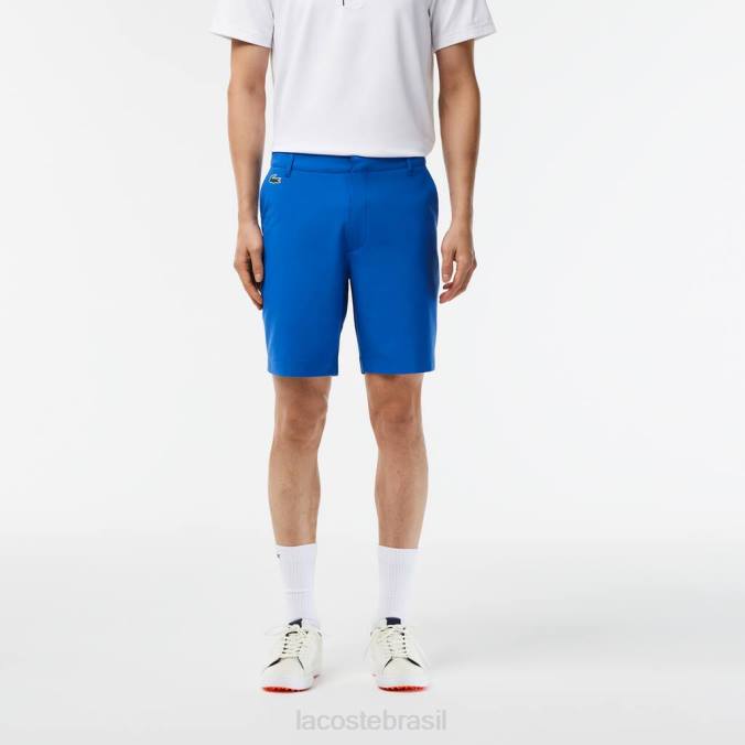 Lacoste homens shorts de golfe esportivos leves e elásticos azul P2PX444 roupas