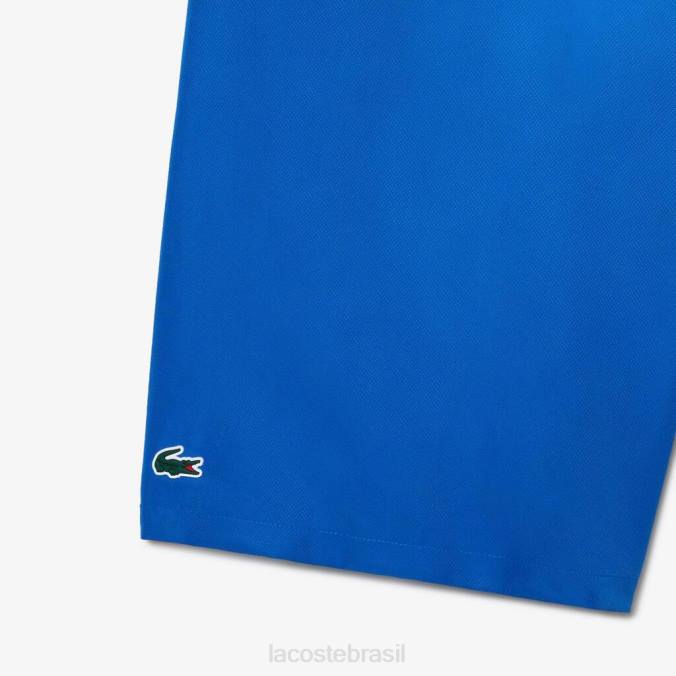 Lacoste homens shorts esportivo com listras e logo - plus size - grande azul P2PX457 roupas