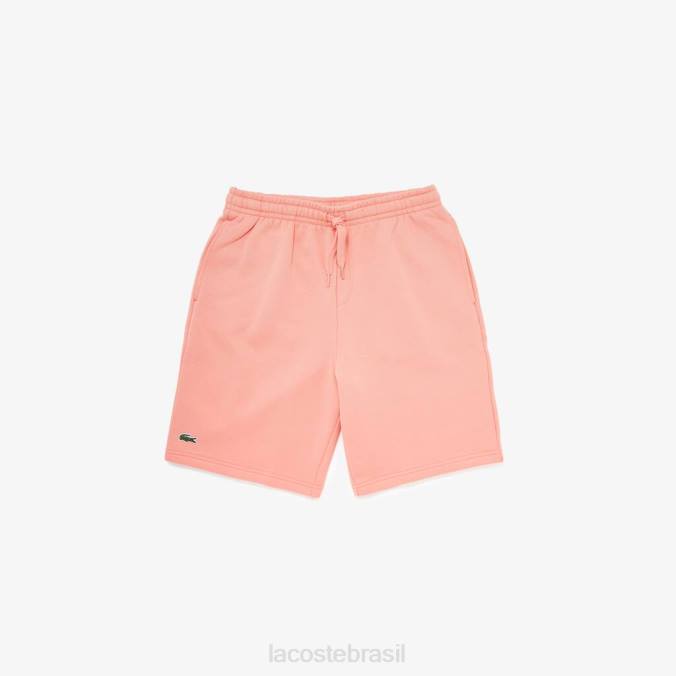 Lacoste homens shorts esportivos de lã para tênis rosa P2PX1600 roupas