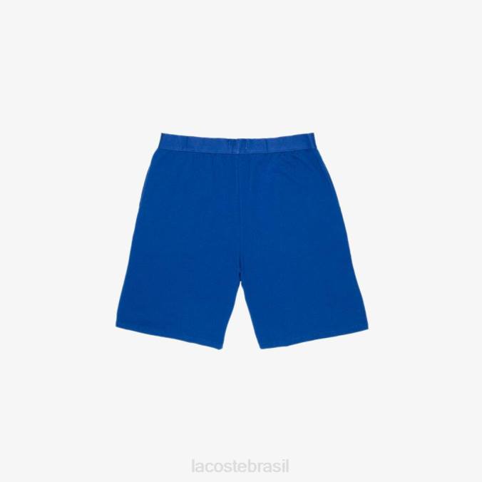Lacoste homens shorts internos de lã de algodão de marca Branco azulado P2PX1512 roupas