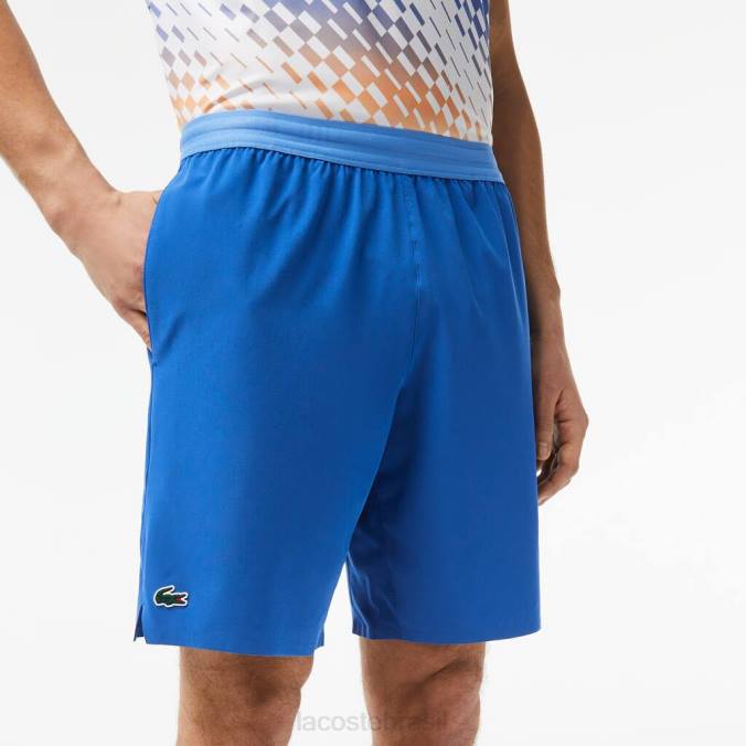 Lacoste homens shorts tenis x novak djokovic azul P2PX409 roupas