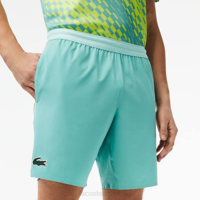 Lacoste homens shorts tenis x novak djokovic hortelã P2PX410 roupas