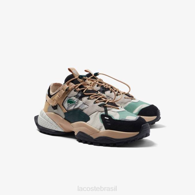 Lacoste homens sapatos outdoor em tecido l-guard breaker natural/preto P2PX1778 sapato