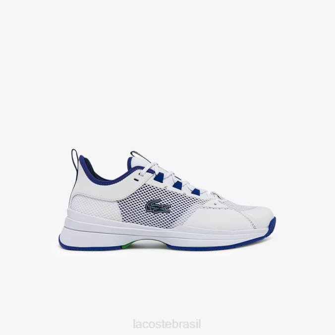 Lacoste homens tênis ag-lt21 têxtil e sintético Branco azul P2PX1865 sapato